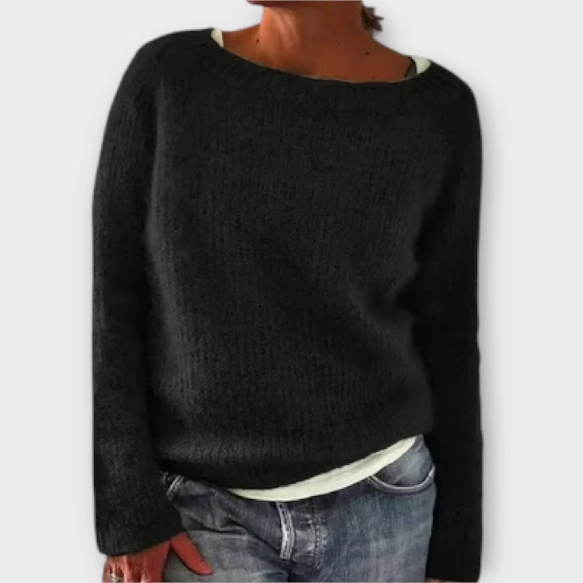 Regine – sweter jednokolorowy - Image 5