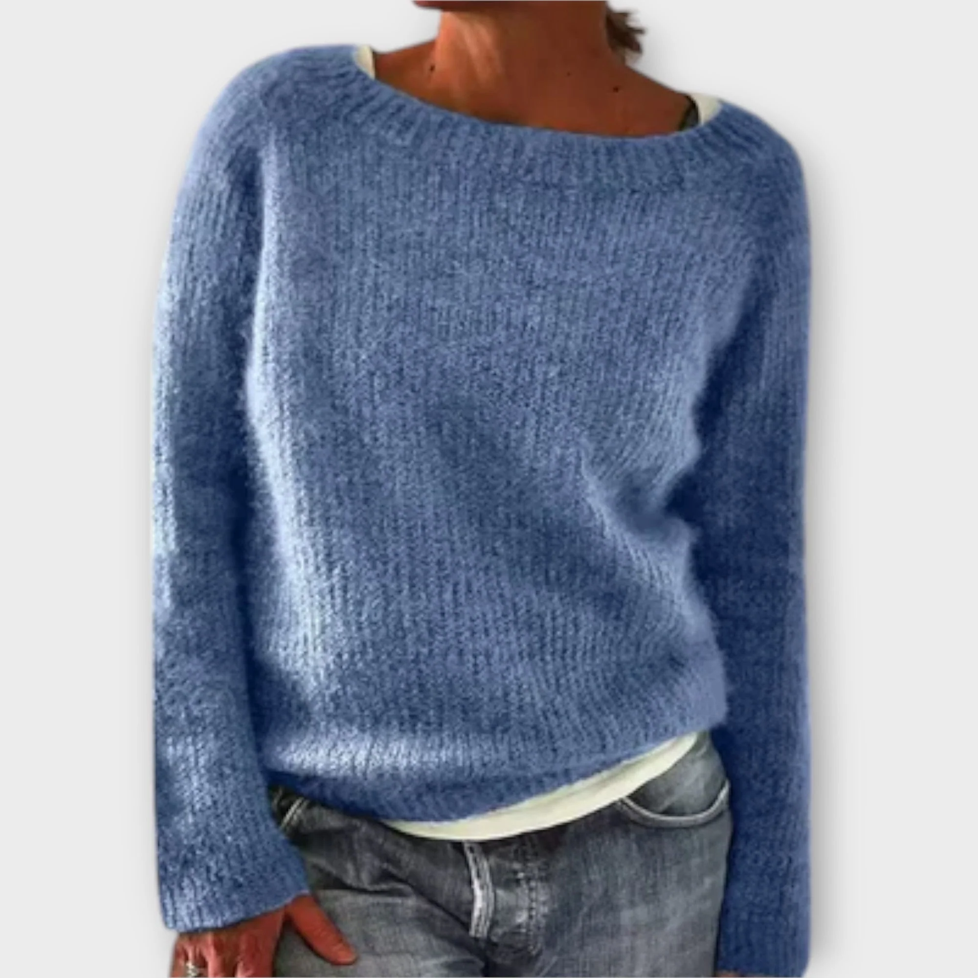 Regine – Sweter z Gładkiej Dzianiny - Image 6
