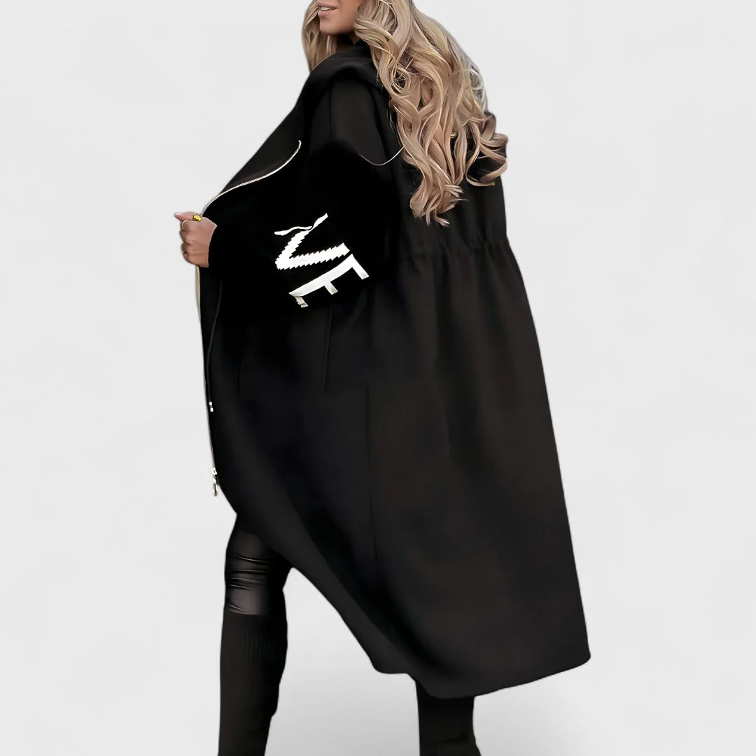 Rosana - Elegancki płaszcz z kapturem - Image 6