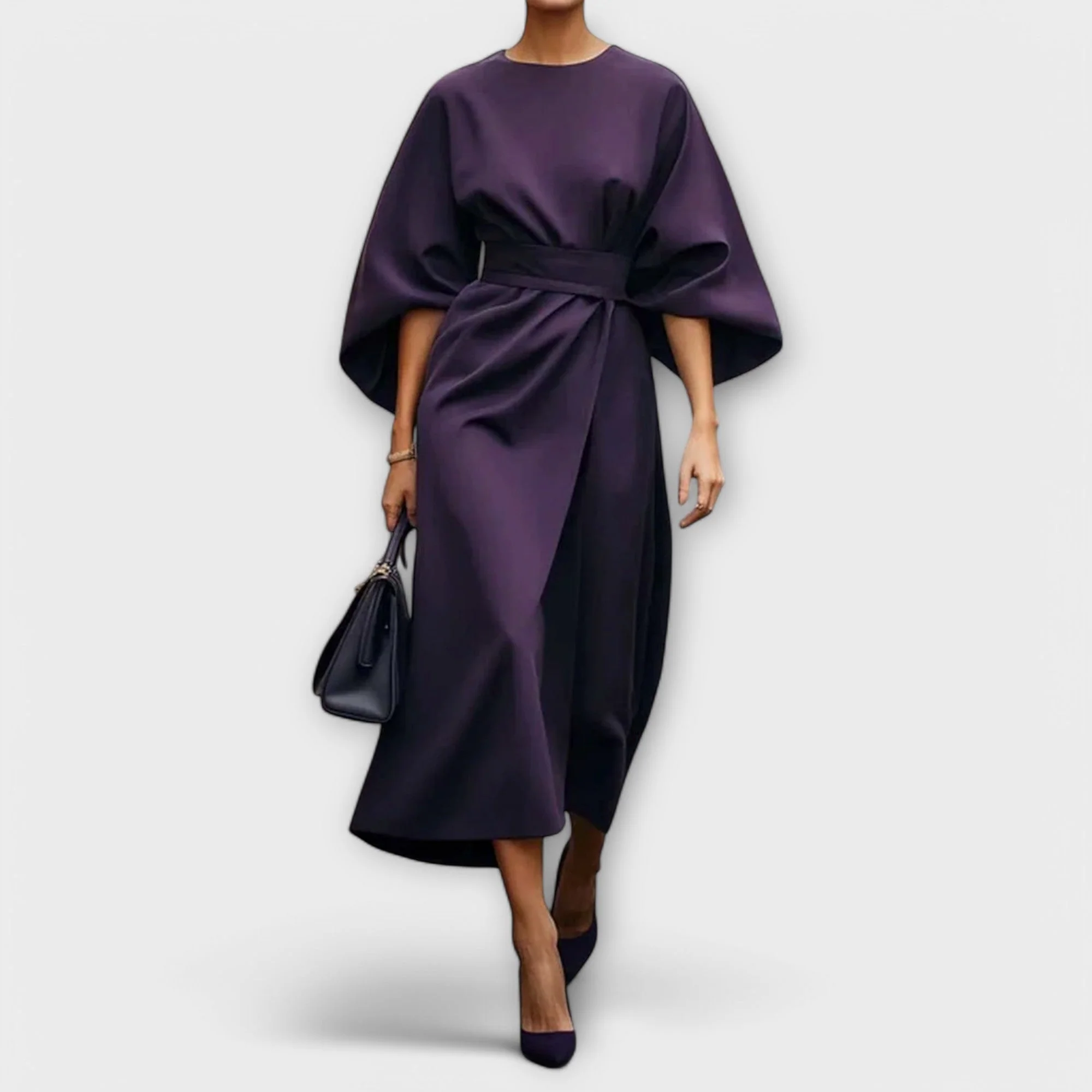 Sonia - Elegancka sukienka z rękawami - Image 6