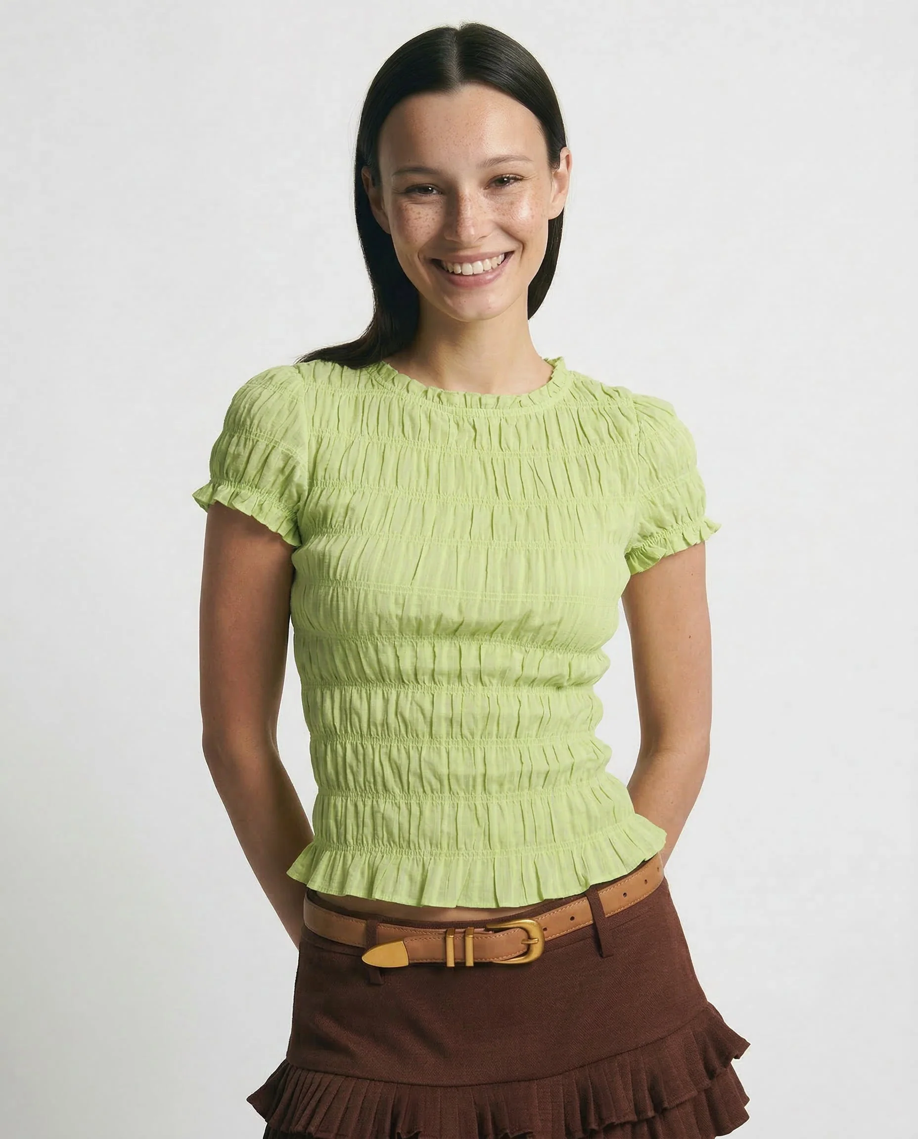 Top z falbaną Chloe Cilvaney - Image 3