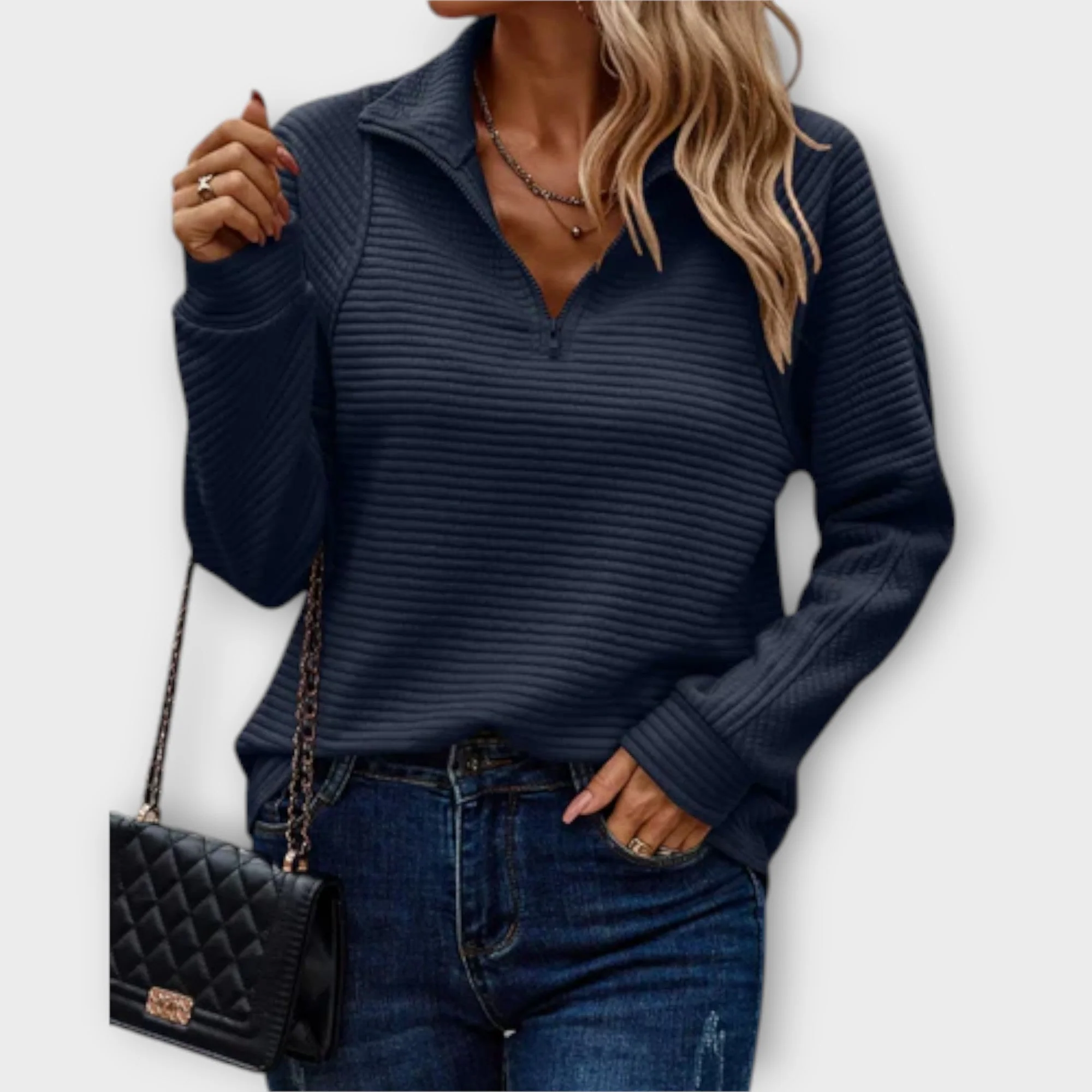 Vilja - Sweter z pół-zamkiem - Image 6