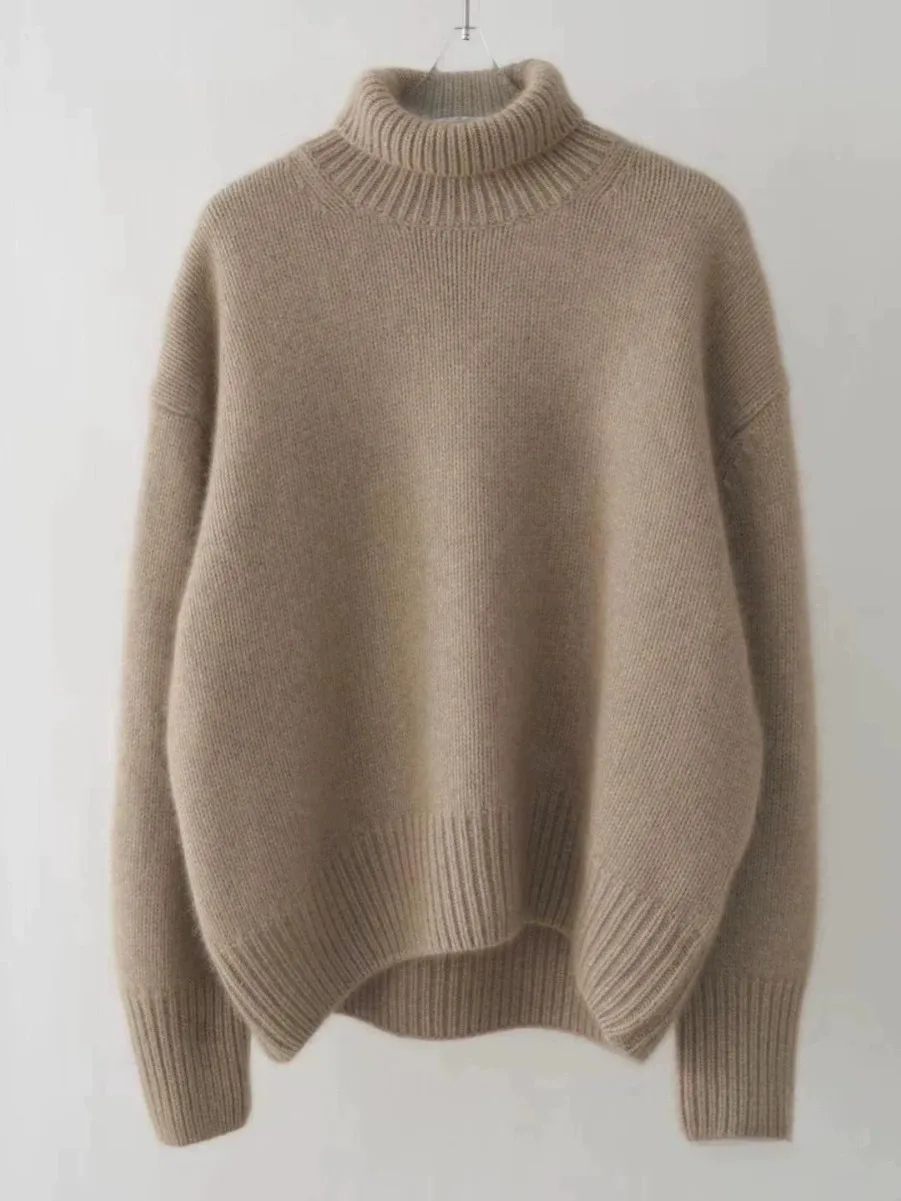 Zoey - Oversize Sweter z Wysokim Kołnierzem - Image 6