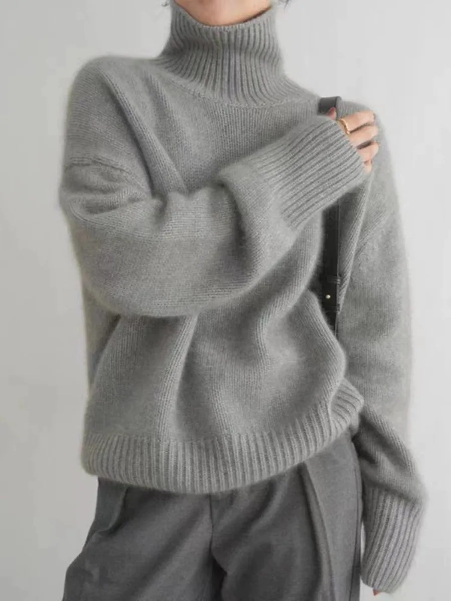 Zoey - Oversize Sweter z Wysokim Kołnierzem - Image 7